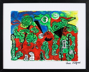 Abstrakt-Expressiv 13 Acrylfarbe auf Papier Original im Alurahmen 50 x 40 cm / 250,- € Als Kunstdruck erhältlich: DIN A4 im Passepartout 40 x 30 cm, 55,- €