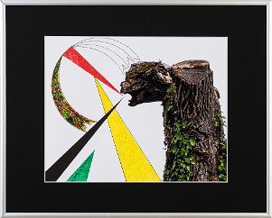 Abstrakt-Expressiv 12 Acrylfarbe auf Papier Original im Alurahmen 50 x 40 cm / 250,- € Als Kunstdruck erhältlich: DIN A4 im Passepartout 40 x 30 cm, 55,- €
